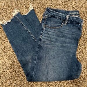 American Eagle Outfitters Next Level Stretch Curvy High Rise Jegging Crop Jeans